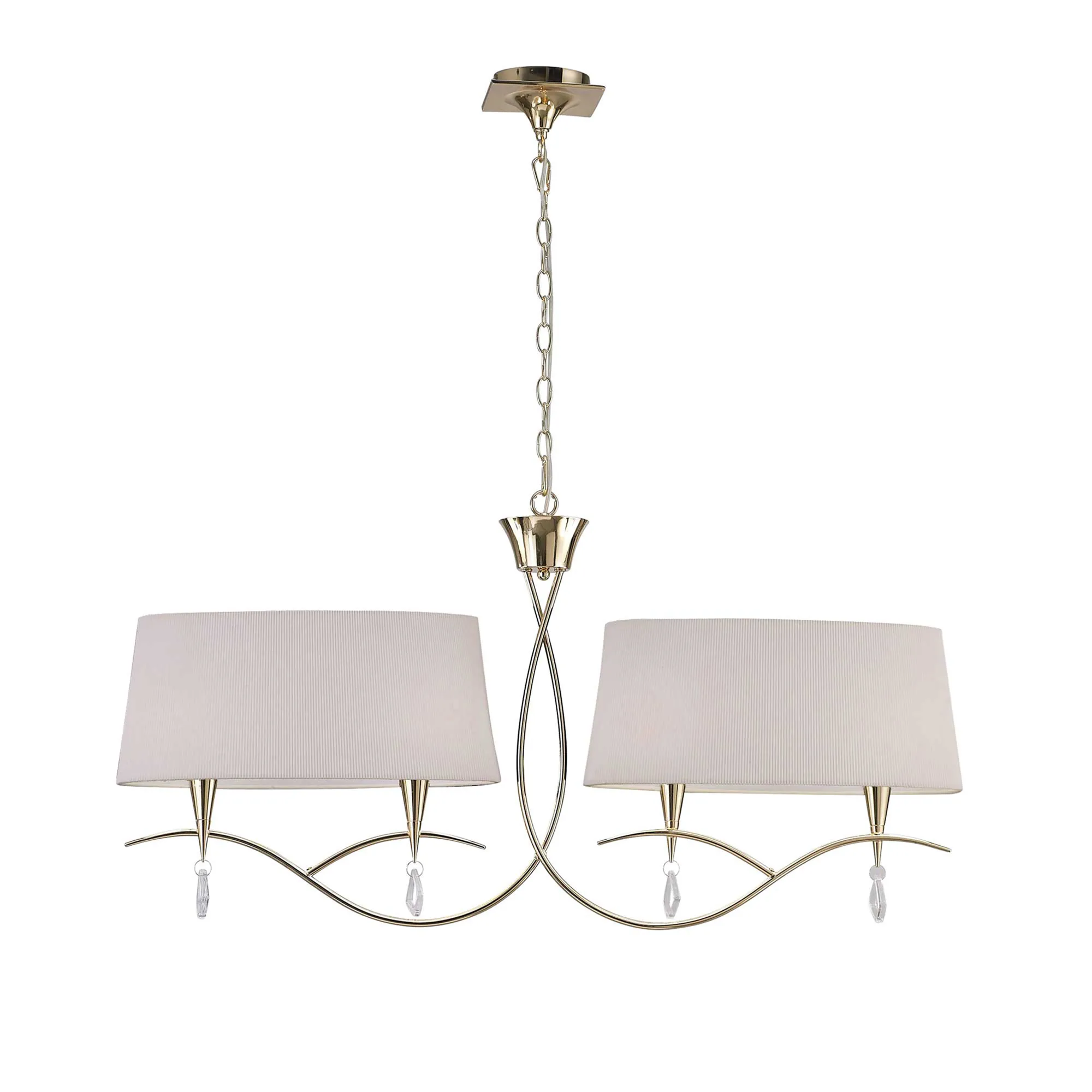 Mara French Gold-Ivory White Ceiling Lights Mantra Multi Arm Fittings Mara French Gold-Ivory White Ceiling Lights Mantra Multi Arm Fittings